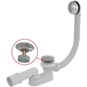 Alcaplast Слив-перелив click-clack хром - A507CKM