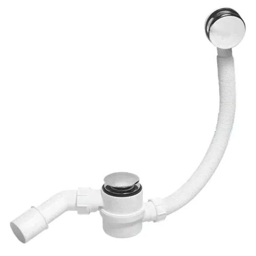 Обвязка для ванны McAlpine Click-Clack 1 1/2"х40мм, 25мм, хром MRB12-PB-0