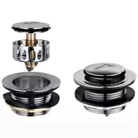 Донный клапан SIROCCO для ванны с системой click-clack-0